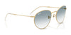 Ray-Ban ROUND REVERSE RBR0103S Sunglasses / Arista Gold №001/VR / Dark Green (3N 14.9%) / Size 53