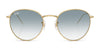 Ray-Ban ROUND REVERSE RBR0103S Sunglasses / Arista Gold №001/VR / Dark Green (3N 14.9%) / Size 53