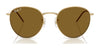 Ray-Ban ROUND REVERSE RBR0103S Sunglasses / Arista Gold №001/VR / Dark Green (3N 14.9%) / Size 53