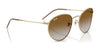 Ray-Ban ROUND REVERSE RBR0103S Sunglasses / Arista Gold №001/VR / Dark Green (3N 14.9%) / Size 53