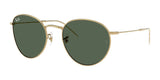 Ray-Ban ROUND REVERSE RBR0103S Sunglasses Arista Gold / Dark Green