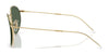 Ray-Ban ROUND REVERSE RBR0103S Sunglasses / Arista Gold №001/VR / Dark Green (3N 14.9%) / Size 53