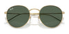 Ray-Ban ROUND REVERSE RBR0103S Sunglasses / Arista Gold №001/VR / Dark Green (3N 14.9%) / Size 53