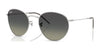 Ray-Ban ROUND REVERSE RBR0103S Sunglasses / Silver №003/11 / Grey Gradient (3N 14.7%) / Size 53