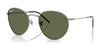 Ray-Ban ROUND REVERSE RBR0103S Sunglasses / Gunmetal №004/9A / Dark Green (Polarized) (3P 14.7%) / Size 53