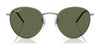 Ray-Ban ROUND REVERSE RBR0103S Sunglasses / Arista Gold №001/VR / Dark Green (3N 14.9%) / Size 53