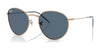 Ray-Ban ROUND REVERSE RBR0103S Sunglasses / Rosegold №92023A / Dark Blue (3N 16.6%) / Size 53