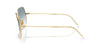 Ray-Ban SQUARE REVERSE RBR0104S Sunglasses / Rose Gold №92023A / Dark Blue (3N 16.6%) / Size 54