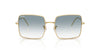 Ray-Ban SQUARE REVERSE RBR0104S Sunglasses / Rose Gold №92023A / Dark Blue (3N 16.6%) / Size 54