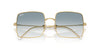 Ray-Ban SQUARE REVERSE RBR0104S Sunglasses / Rose Gold №92023A / Dark Blue (3N 16.6%) / Size 54