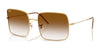 Ray-Ban SQUARE REVERSE RBR0104S Sunglasses / Arista Gold №001/CB / Clear Gradient Brown (2N 25.5%) / Size 54