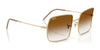 Ray-Ban SQUARE REVERSE RBR0104S Sunglasses / Rose Gold №92023A / Dark Blue (3N 16.6%) / Size 54