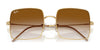 Ray-Ban SQUARE REVERSE RBR0104S Sunglasses / Rose Gold №92023A / Dark Blue (3N 16.6%) / Size 54