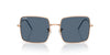 Ray-Ban SQUARE REVERSE RBR0104S Sunglasses / Rose Gold №92023A / Dark Blue (3N 16.6%) / Size 54