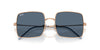 Ray-Ban SQUARE REVERSE RBR0104S Sunglasses / Rose Gold №92023A / Dark Blue (3N 16.6%) / Size 54