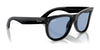 Ray-Ban WAYFARER REVERSE RBR0502S Sunglasses / Black №6677VR / Dark Green (3N 14.9%) / Size 50