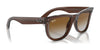Ray-Ban WAYFARER REVERSE RBR0502S Sunglasses / Black №6677VR / Dark Green (3N 14.9%) / Size 50
