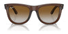 Ray-Ban WAYFARER REVERSE RBR0502S Sunglasses / Black №6677VR / Dark Green (3N 14.9%) / Size 50