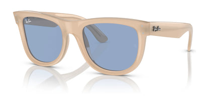 Ray-Ban WAYFARER REVERSE RBR0502S Sunglasses Opal Beige & Honey / Light Blue