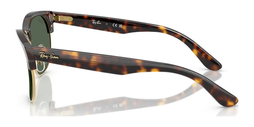Ray-Ban CLUBMASTER REVERSE RBR0504S Sunglasses / Havana №1359VR / Dark Green (3N 14.9%) / Size 51