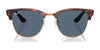 Ray-Ban CLUBMASTER REVERSE RBR0504S Sunglasses / Havana №1359VR / Dark Green (3N 14.9%) / Size 51