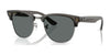 Ray-Ban CLUBMASTER REVERSE RBR0504S Sunglasses / Transparent Dark Grey On Gunmetal №670781 / Dark Grey (Polarized) (3P 10%) / Size 51