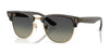 Ray-Ban CLUBMASTER REVERSE RBR0504S Sunglasses / Transparent Dark Grey On Gold №682911 / Grey Gradient (3N 14.7%) / Size 51
