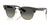 Ray-Ban CLUBMASTER REVERSE RBR0504S Sunglasses / Transparent Dark Grey On Gold №682911