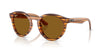 Ray-Ban RBR0505S Sunglasses | Size 52 / Striped Havana №679183 / Dark Brown (Polarized) (3P 13.4%)