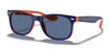 Ray-Ban JUNIOR NEW WAYFARER RJ9052S Sunglasses / Blue On Orange №178/80 / Blue (3N 15.2%) / Size 47