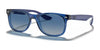 Ray-Ban JUNIOR NEW WAYFARER RJ9052S Sunglasses / Transparent Blue №70624L / Light Grey/Dark Grey (2N 25%) / Size 48