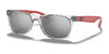 Ray-Ban JUNIOR NEW WAYFARER RJ9052S Sunglasses / Transparent Grey №70636G / Grey/Silver (3N 10%) / Size 48