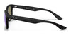 Ray-Ban JUNIOR NEW WAYFARER RJ9052SF Sunglasses | Size 50 / Rubber Black №7028Y4 / Green Mirror Silver (3N 11.3%)