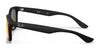 Ray-Ban JUNIOR NEW WAYFARER RJ9052SF Sunglasses | Size 50 / Rubber Black №7028Y4 / Green Mirror Silver (3N 11.3%)