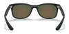 Ray-Ban JUNIOR NEW WAYFARER RJ9052SF Sunglasses | Size 50 / Rubber Black №7028Y4 / Green Mirror Silver (3N 11.3%)