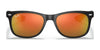 Ray-Ban JUNIOR NEW WAYFARER RJ9052SF Sunglasses | Size 50 / Rubber Black №7028Y4 / Green Mirror Silver (3N 11.3%)