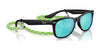 Ray-Ban JUNIOR NEW WAYFARER RJ9052SF Sunglasses | Size 50 / Rubber Black №7028Y4 / Green Mirror Silver (3N 11.3%)