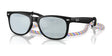 Ray-Ban JUNIOR NEW WAYFARER RJ9052SF Sunglasses Rubber Black / Green Mirror Silver