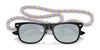 Ray-Ban JUNIOR NEW WAYFARER RJ9052SF Sunglasses | Size 50 / Rubber Black №7028Y4 / Green Mirror Silver (3N 11.3%)