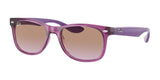 Ray-Ban JUNIOR NEW WAYFARER RJ9052SF Sunglasses Transparent Fuxia / Violet Gradient Brown