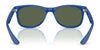 Ray-Ban JUNIOR NEW WAYFARER RJ9052SF Sunglasses | Size 50 / Rubber Black №7028Y4 / Green Mirror Silver (3N 11.3%)
