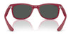 Ray-Ban JUNIOR NEW WAYFARER RJ9052SF Sunglasses | Size 50 / Rubber Black №7028Y4 / Green Mirror Silver (3N 11.3%)