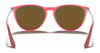 Ray-Ban JUNIOR ERIKA RJ9060S Sunglasses | Size 50 / Fuchsia Fluo №70096Q / Brown/Orange (3N 13.3%)