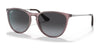 Ray-Ban JUNIOR ERIKA RJ9060S Sunglasses | Size 50 / Transparent Violet №71078G / Grey Gradient (3N 15.2%)