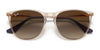 Ray-Ban JUNIOR ERIKA RJ9060S Sunglasses | Size 50 / Fuchsia Fluo №70096Q / Brown/Orange (3N 13.3%)