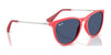 Ray-Ban JUNIOR ERIKA RJ9060S Sunglasses | Size 50 / Fuchsia Fluo №70096Q / Brown/Orange (3N 13.3%)