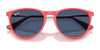 Ray-Ban JUNIOR ERIKA RJ9060S Sunglasses | Size 50 / Fuchsia Fluo №70096Q / Brown/Orange (3N 13.3%)