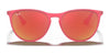 Ray-Ban JUNIOR ERIKA RJ9060SF Sunglasses | Size 52 / Fuxia Fluo №70096Q / Brown Mirror Orange (3N 13.3%)