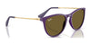 Ray-Ban JUNIOR ERIKA RJ9060SF Sunglasses | Size 52 / Fuxia Fluo №70096Q / Brown Mirror Orange (3N 13.3%)