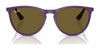 Ray-Ban JUNIOR ERIKA RJ9060SF Sunglasses | Size 52 / Fuxia Fluo №70096Q / Brown Mirror Orange (3N 13.3%)